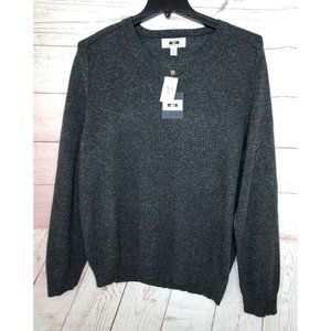 The Men's Wearhouse Joseph Abboud Black Wool Silk Thin Sweater Pullover